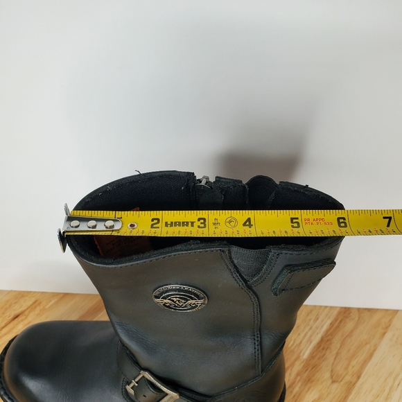 Milwaukee Leather Mens Black 11-Inch Classic Engineer Motorcycle Boots Sz 8 EEE - Picture 10 of 10